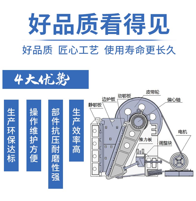 顎式破碎機(jī)優(yōu)勢(shì)