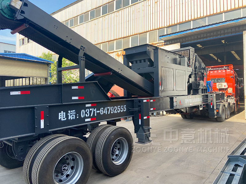 建筑廢料篩分設(shè)備移動破碎站發(fā)貨